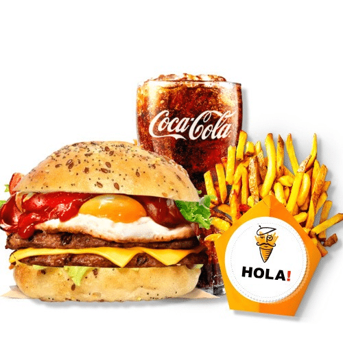 British burger menu