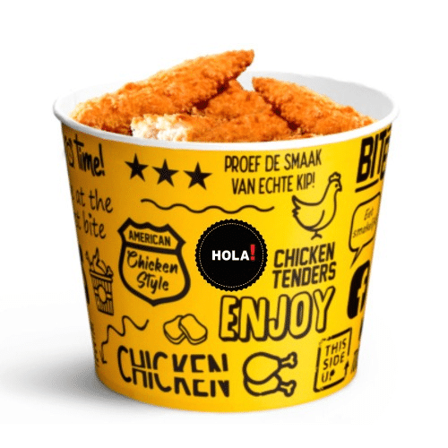 Bucket chicken strips 12 stuks