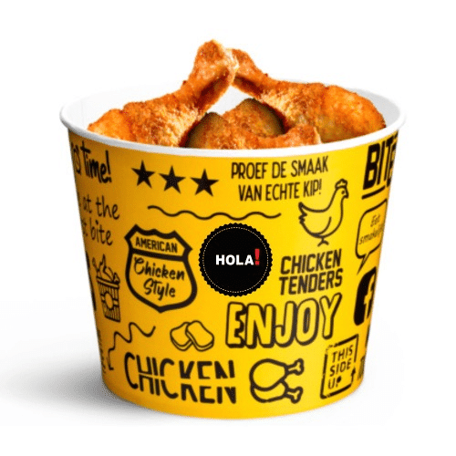 Bucket met 8 drumsticks