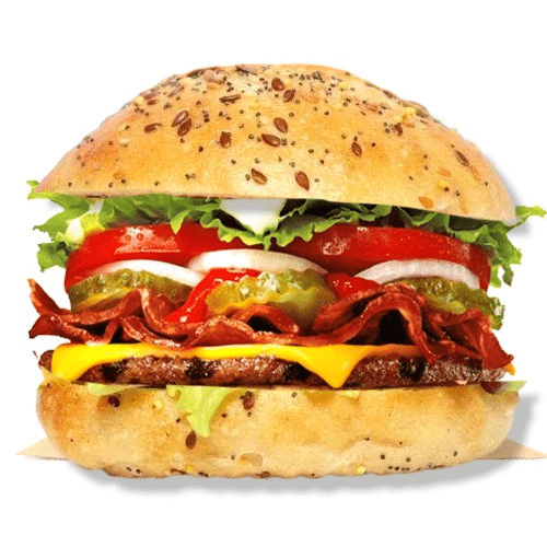Smoke BBQ burger