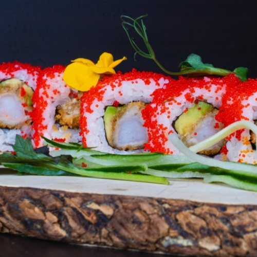Crispy ebi roll 8 stuks
