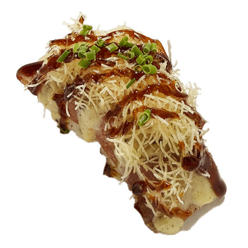 Flamed beef