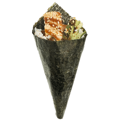 Grilled sake temaki