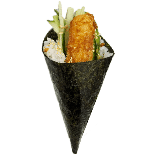 Tempura ebi temaki