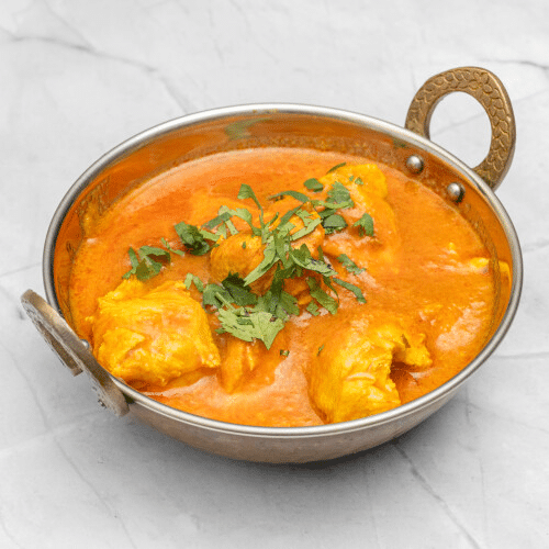 Chicken with curry sauce