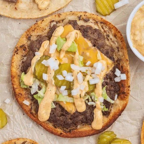 Smash taco bacon