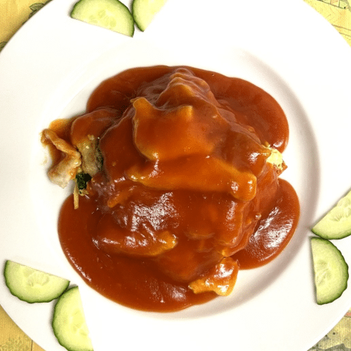 Foe yong hai met kipfilet