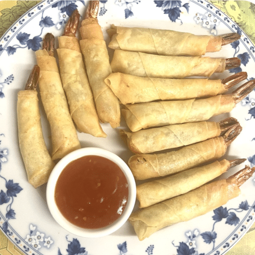 Gefrituurde Chinese garnalen