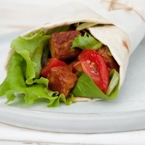 Vegan tempeh wrap