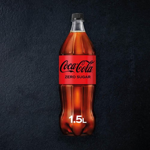 Petfles Coca Cola Zero 1,5L