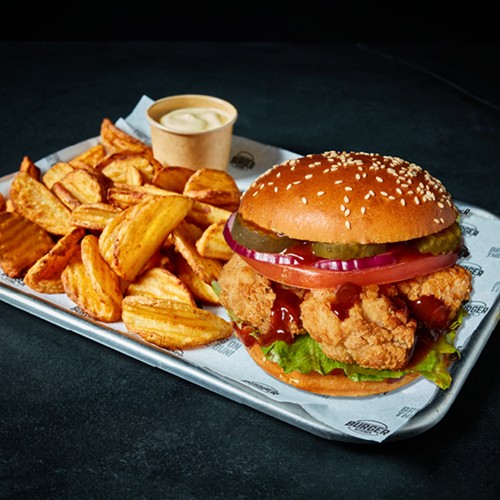 Korean Chicken Burger Menu