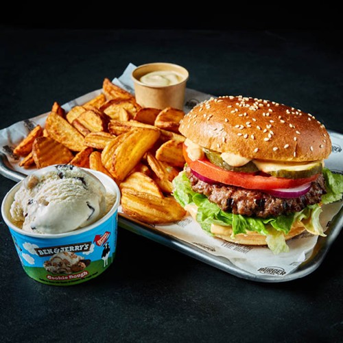 Beef Burger Classic Ben & Jerry's Menu