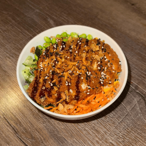 Spicy crispy chicken bowl