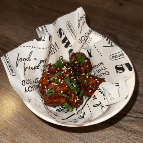 Spicy Korean chicken bites