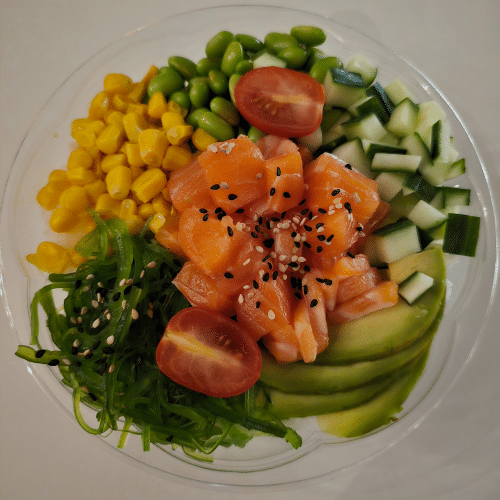 Poké bowl sake