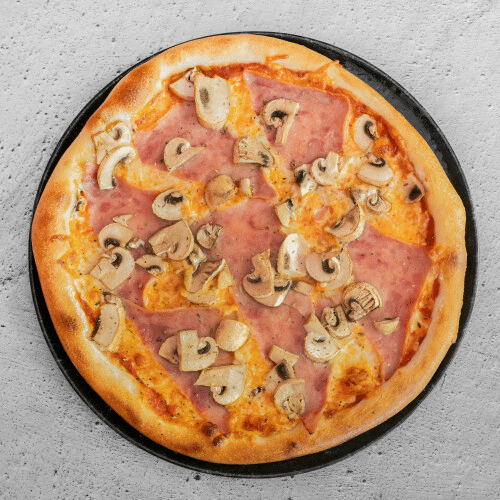 Pizza prosciutto e funghi