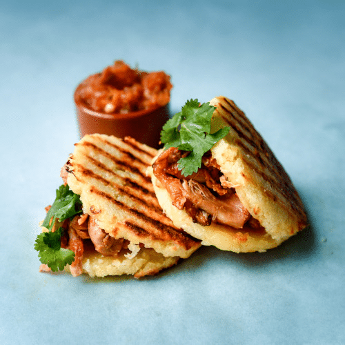 Arepas with chicken