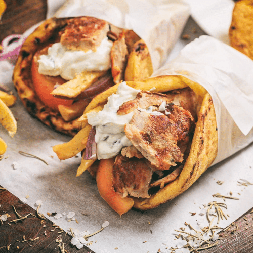 Pita Gyros Menu voor 2 Personen