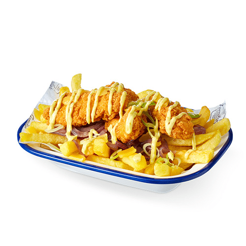 Friet special chicken pesto
