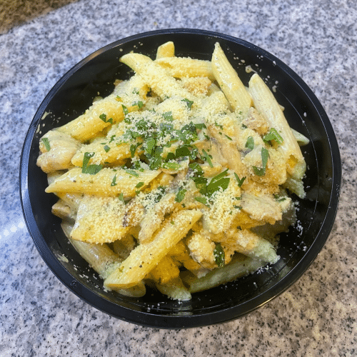 Pasta pollo pesto