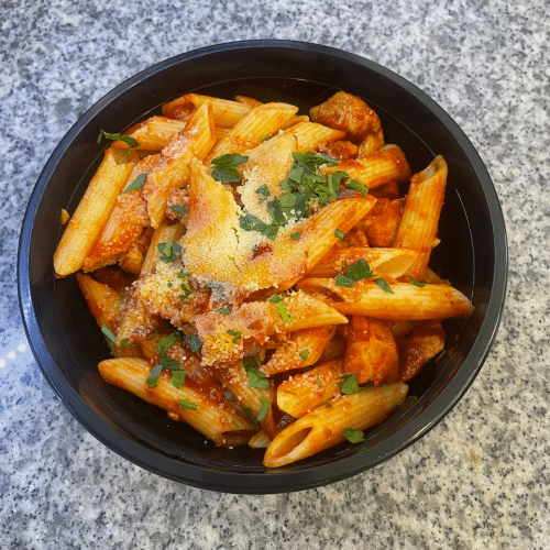 Pasta spicy chicken