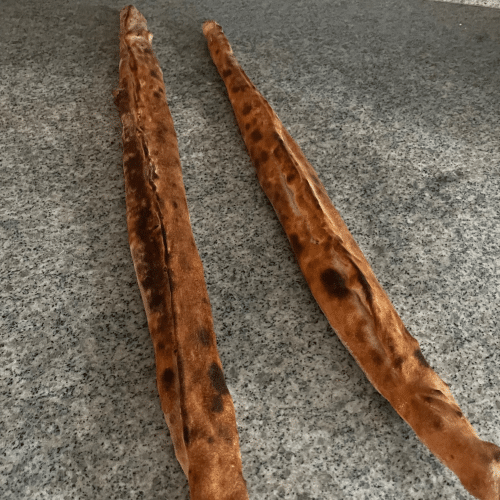 pide dichtgevouwen met gebakken  gehakt en uien