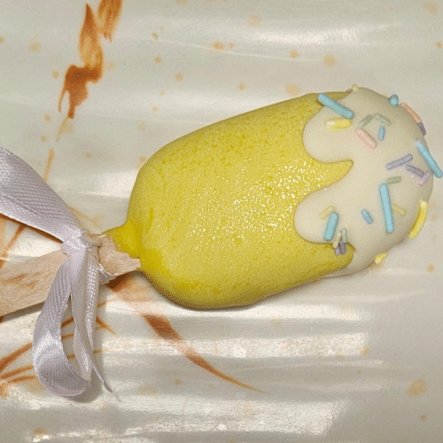 Lemon cakesicle
