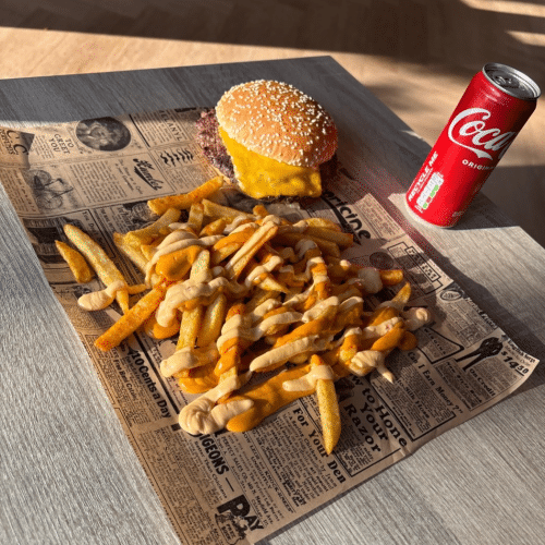 Beefburger spicy menu