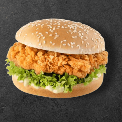 Crispy chicken burger