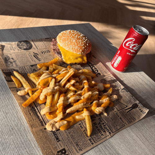 Double beefburger menu