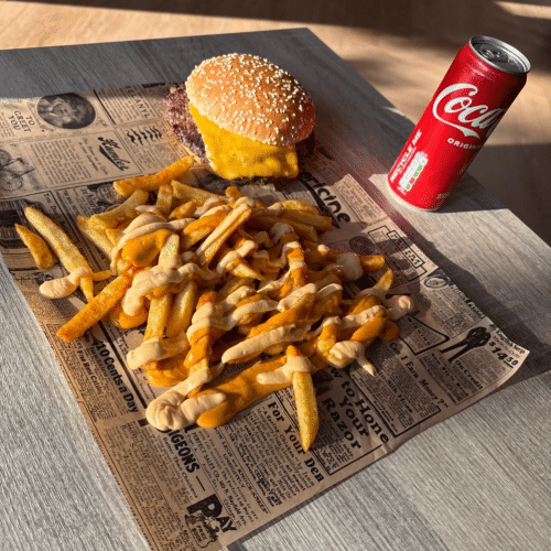 Double cheeseburger menu