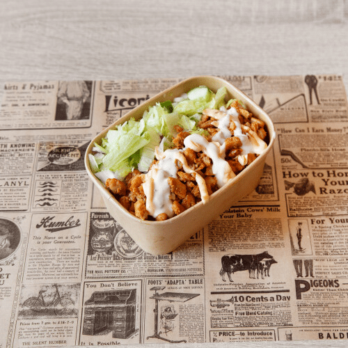 Box and rice - chicken beef mex