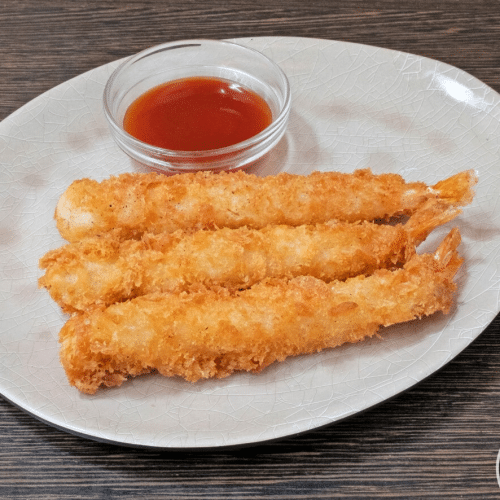 Crunchy fried shrimps