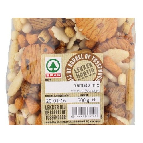 SPAR Nootjes Yamato Mix Zak 300 Gram