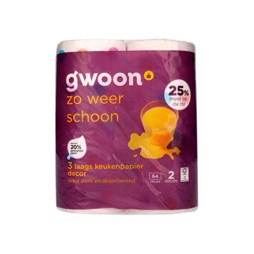 g'woon keukenpapier 2 Stuks
