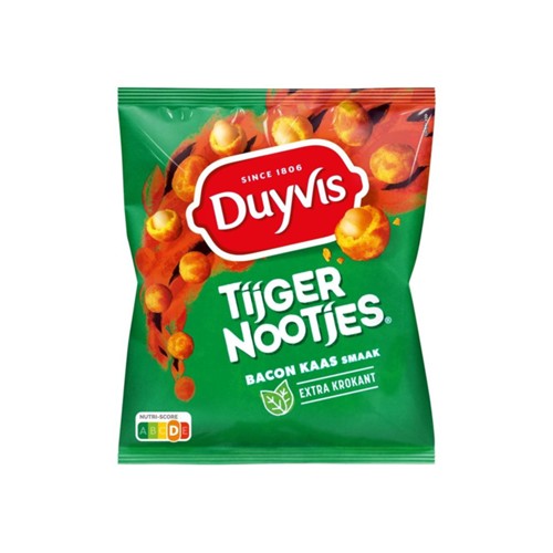 Duyvis tijgernoten bacon kaas zak 275 gram