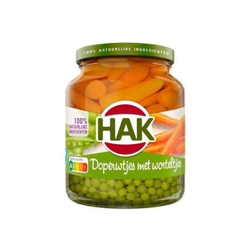 Hak Doperwtjes Met Worteltjes Extra Fijn