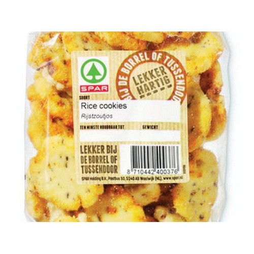 SPAR rice cookies Zak 175 Gram