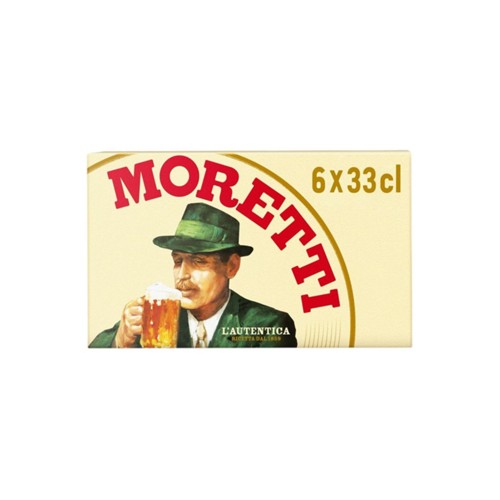 Birra moretti blik 6x330ml