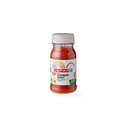 SPAR mild gembershot aardbei 125 ml