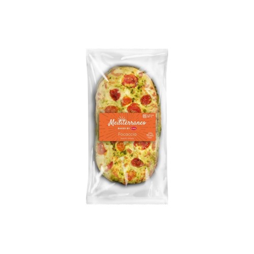 Mediterraneo foccacia basilicum tomaat 2 Stuks