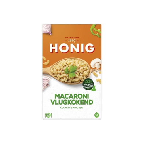 Honig Macaroni Vlugkokend doos 250 gram