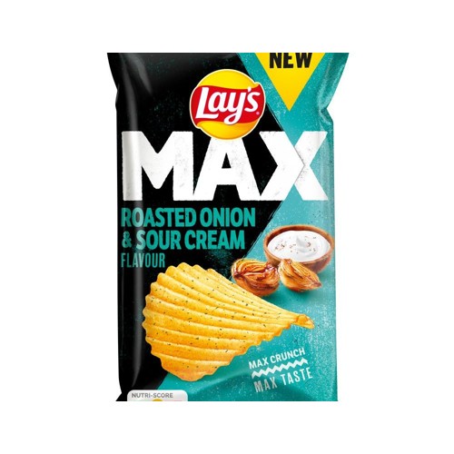 Lay's max roast onion & sour cream Zak 185 Gram
