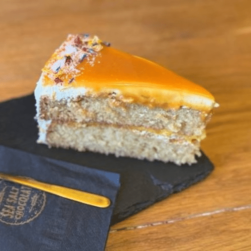 Coconut passionfruit cake