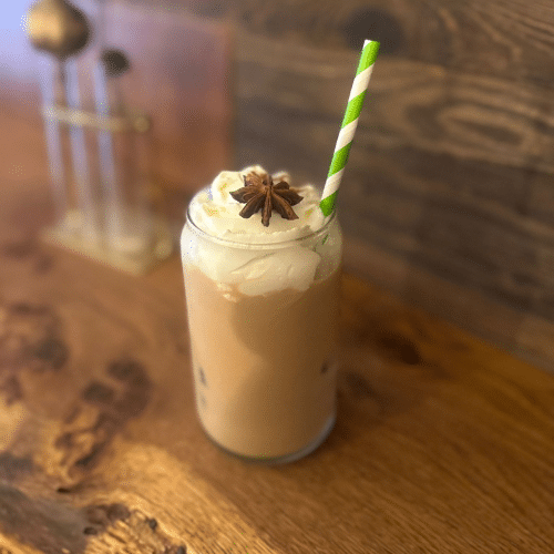 Iced pumpkin spice latte