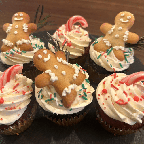 Kerst Cupcakes (6 stuks)