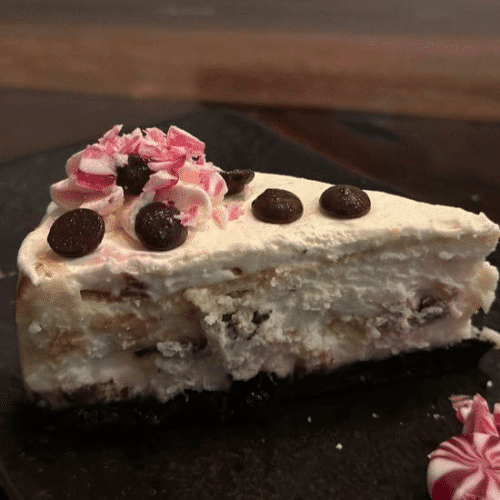 Peppermint White Chocolate Cheesecake