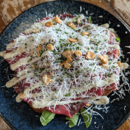Broodje rundercarpaccio