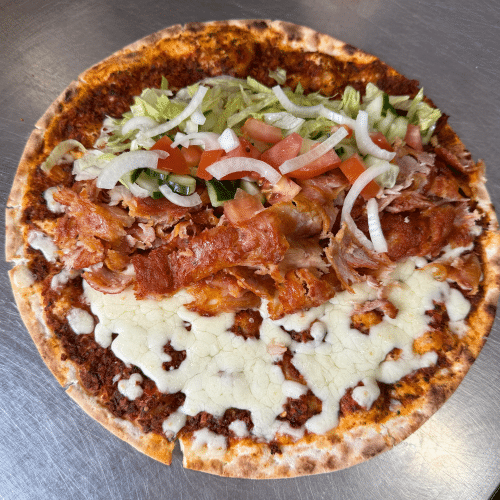 Turkse pizza döner kaas