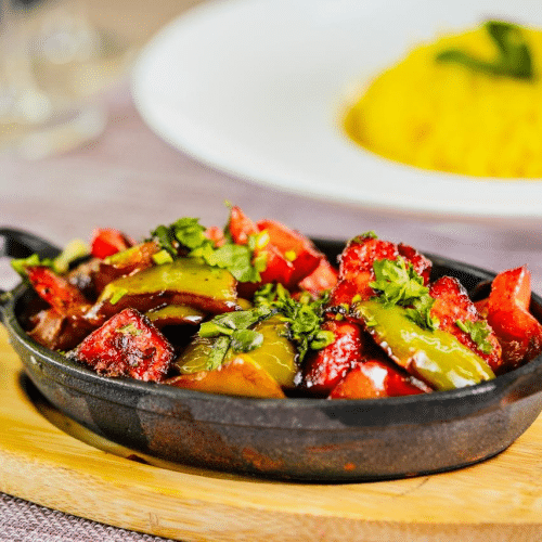 Chili chicken sizzler